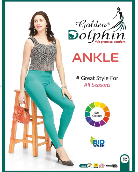 Golden Dolphin Ankle Leggings