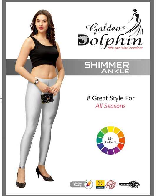 Golden Dolphin Shimmer Ankel Leggings