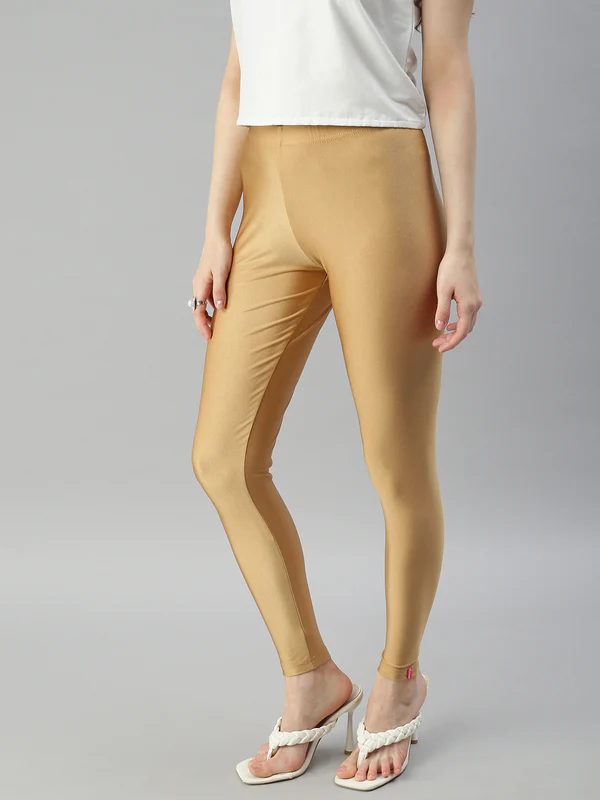 Golden Dolphin Shimmer Ankel Leggings